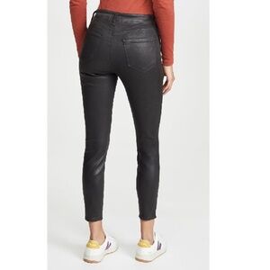 L'AGENCE Margot Skinny Jeans in Black Coated